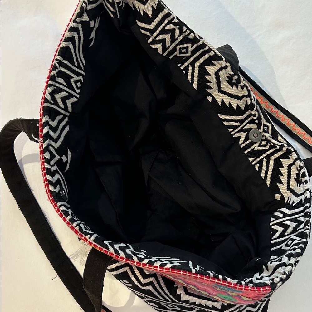 Colorful Patterned Tote Bag - Picture 3 of 5